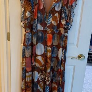 Marie Oliver Multicolor Patterned Maxi Dress